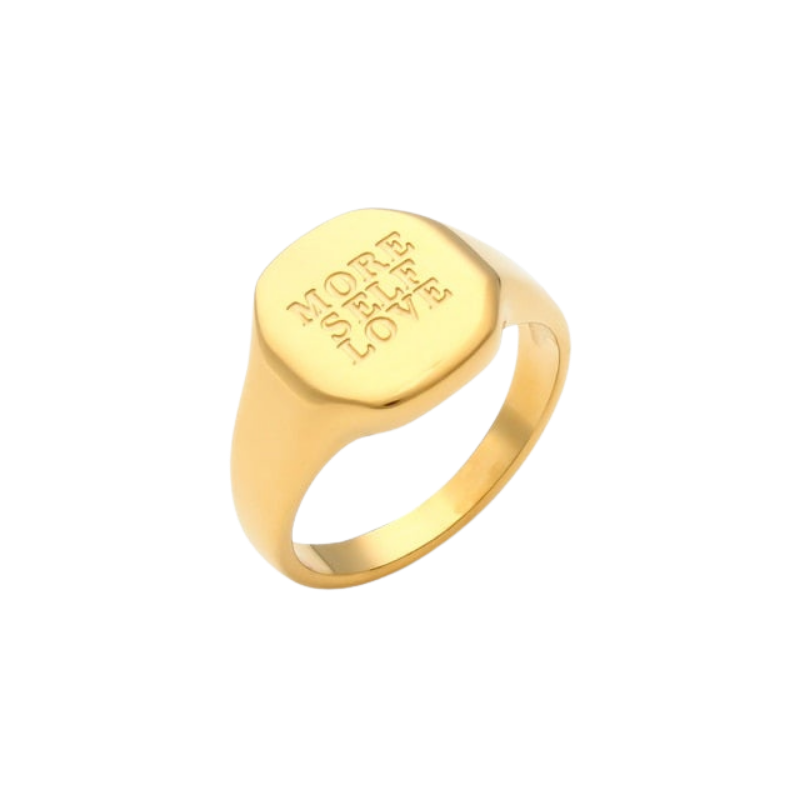 self love ring gold