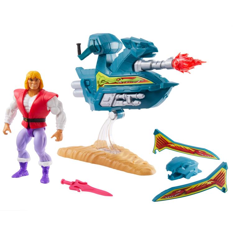 Action Figure Masters of the Universe Origins Prince Adam with Sky Sled EN STOCK 