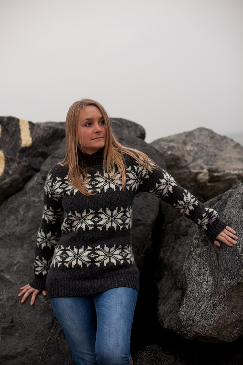 Norwool Islandsk sweater af 100% ren koks
