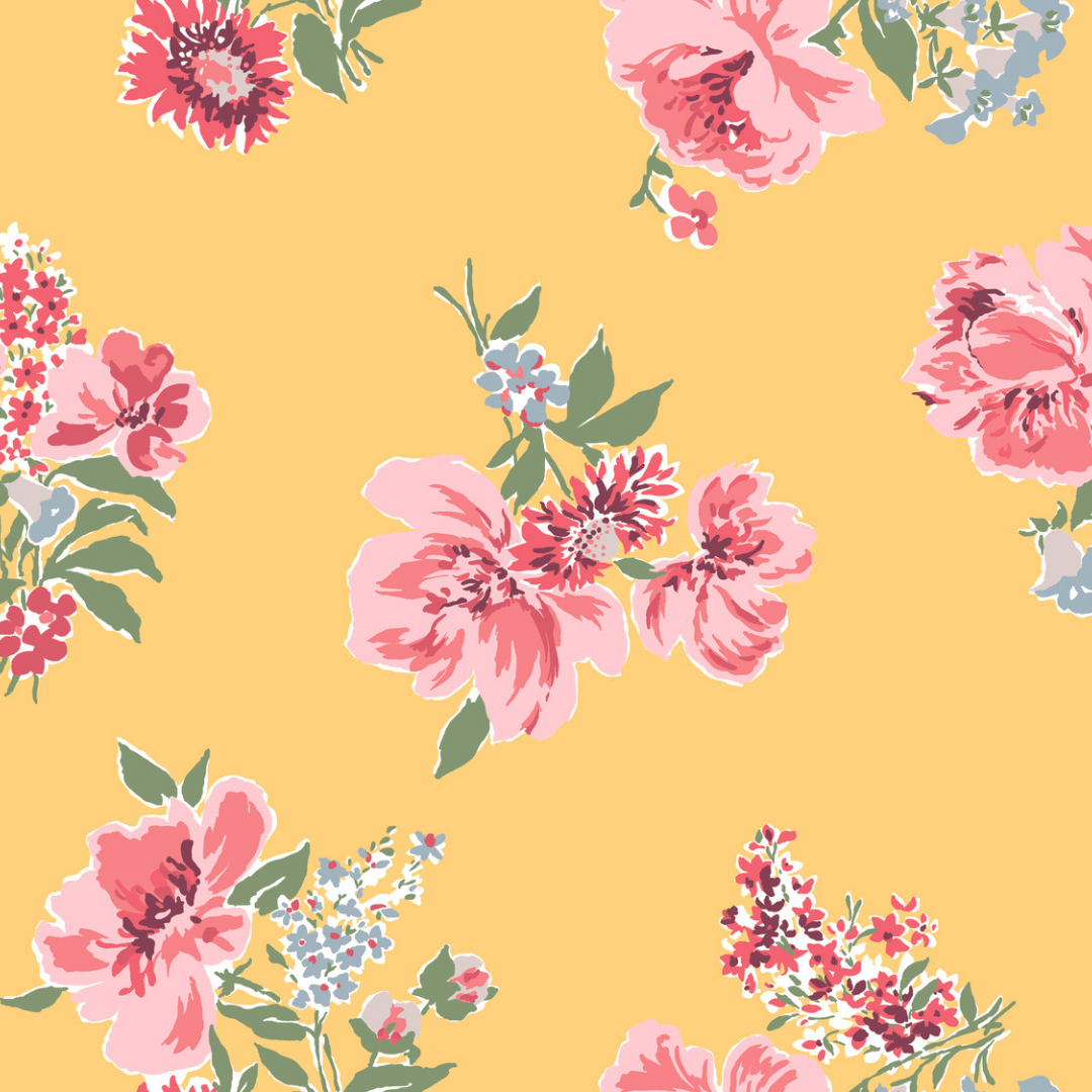 Swans Island Daffodil Yellow Floral Pre-Pasted Wallpaper Sample – Madcap  Cottage