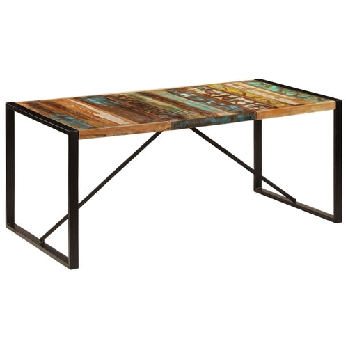 Dining Table Solid Rough Mango Wood 47.2"