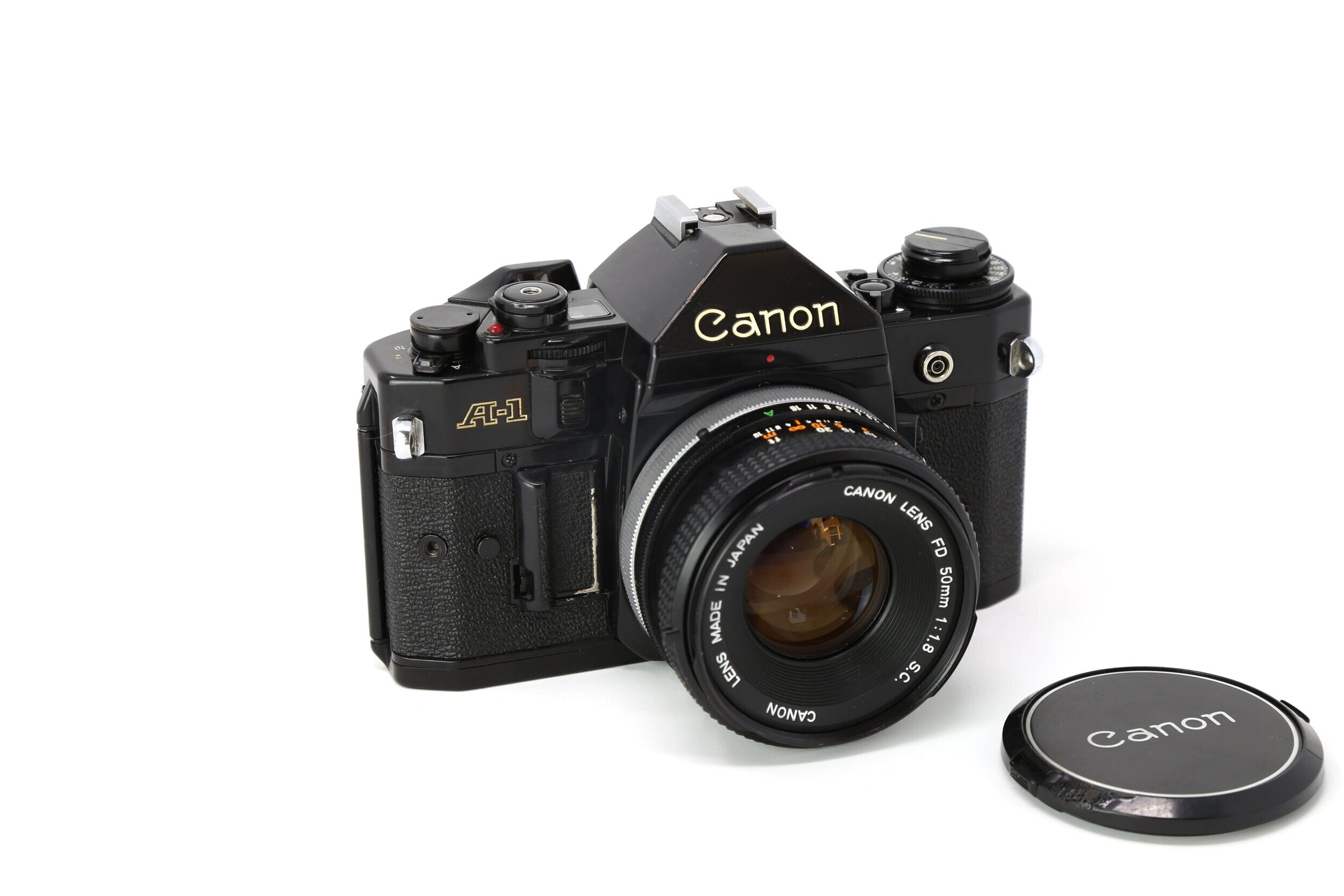 simbólico solapa Sillón Canon A-1 Black 35mm Film Camera With 50mm Lens – Relics