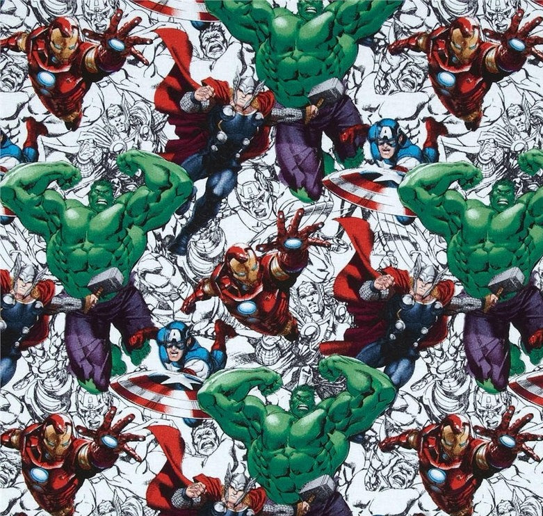Avengers Super Hero Captain America Iron Man Thor The Hulk Unisex Medi –  DDSewHappyScrubs