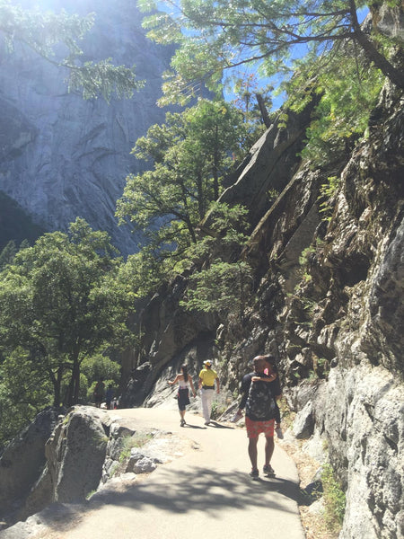 Hiking down from the Mist Trail Yosemite