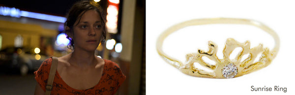 Marion Cotillard and the handcrafted sunrise ring