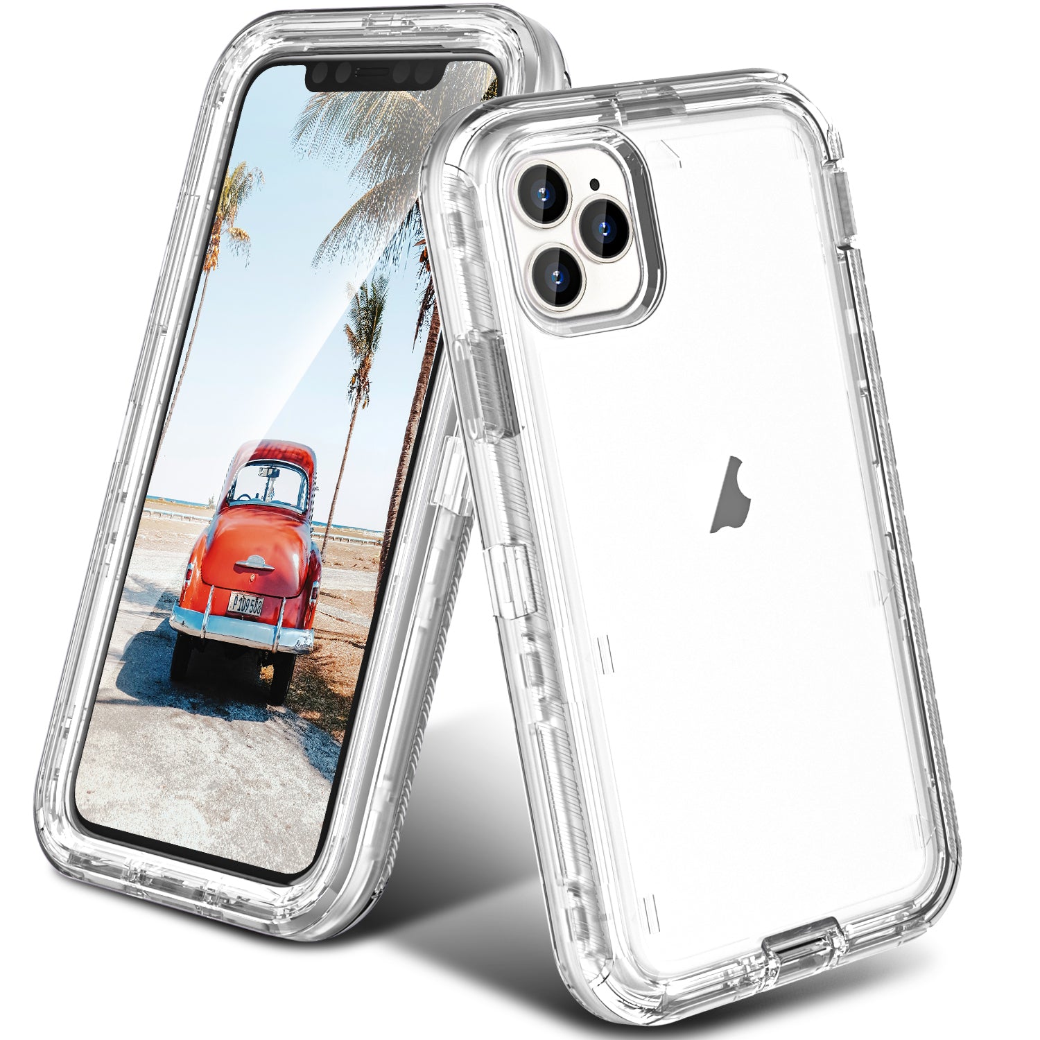 3X Military Grade Shockproof Slim Fit Hard PC Back and TPU Bumper Airbag Protective Case for iPhone 11 6.1 Inch-HD Humixx Crystal Clear Designed for iPhone 11 Case 15X Anti-Yellowing Navy Blue 
