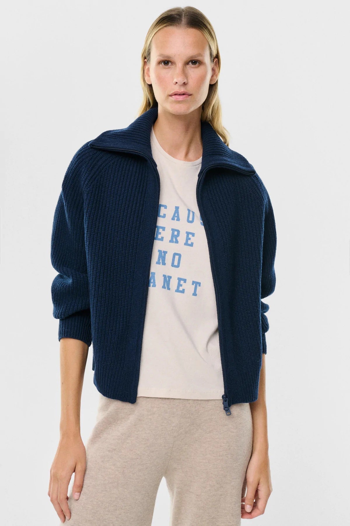 Blau L Rabatt 89 % RELAXED Strickjacke DAMEN Pullovers & Sweatshirts NO STYLE 