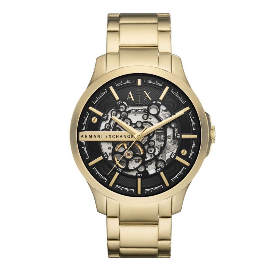 armani exchange black and gold