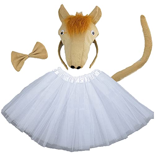Horse Costume Set Animal Ears Headband Tail and Bow Tie Fancy Dress Co –  ToysCentral - Hong Kong