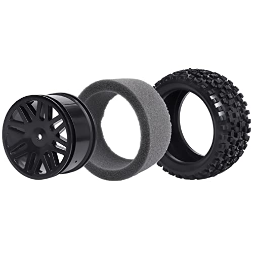 Pack of 4 Tornado Epx,S30 1/10 Off Road Buggy HobbyPark Front & Rear Wheels and Tires 12mm Hex Hub with Foam For Redcat Shockwave 