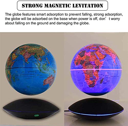Magnetic Levitation Anti Gravity Floating World Globe Map LED Light Decoration 