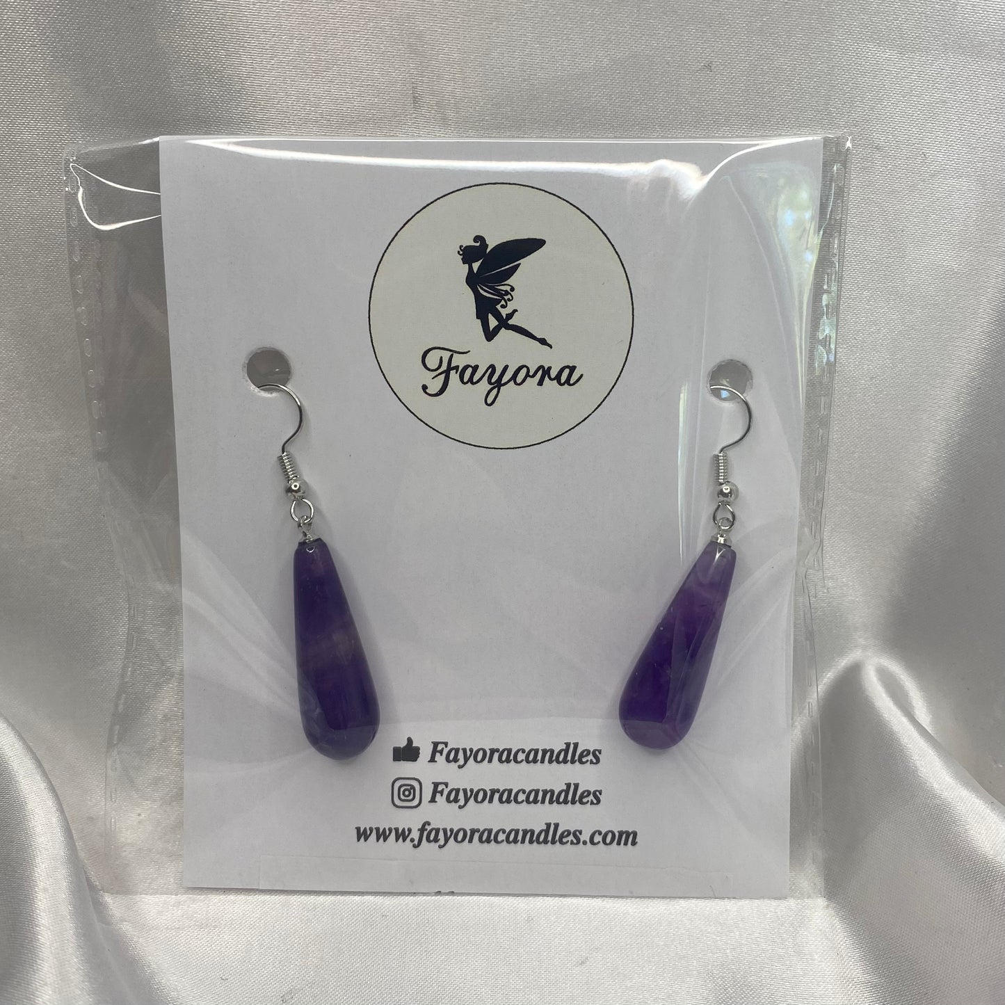 Amethyst Drop Earrings