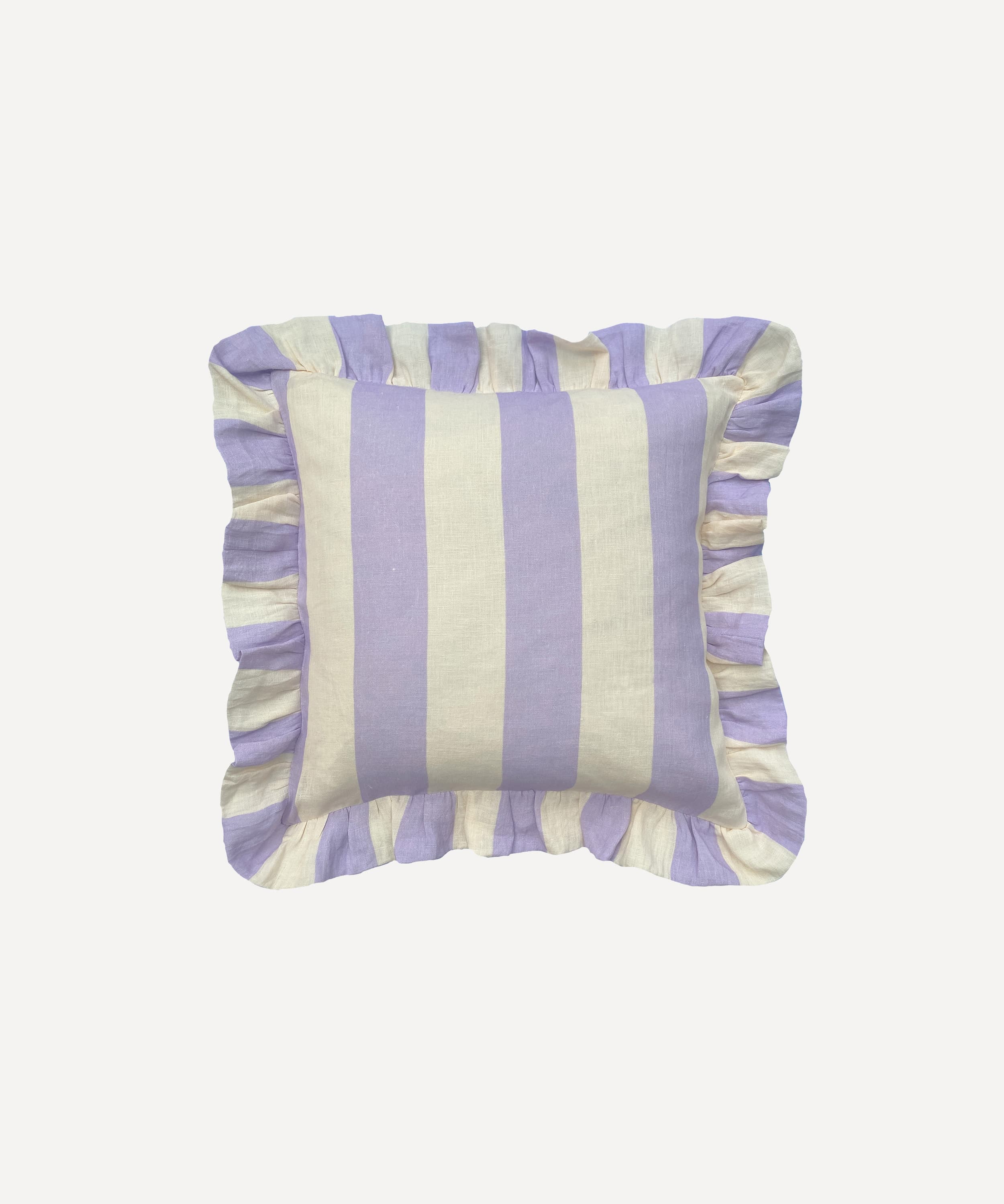 Orchid Wide Stripe Cushion Cover