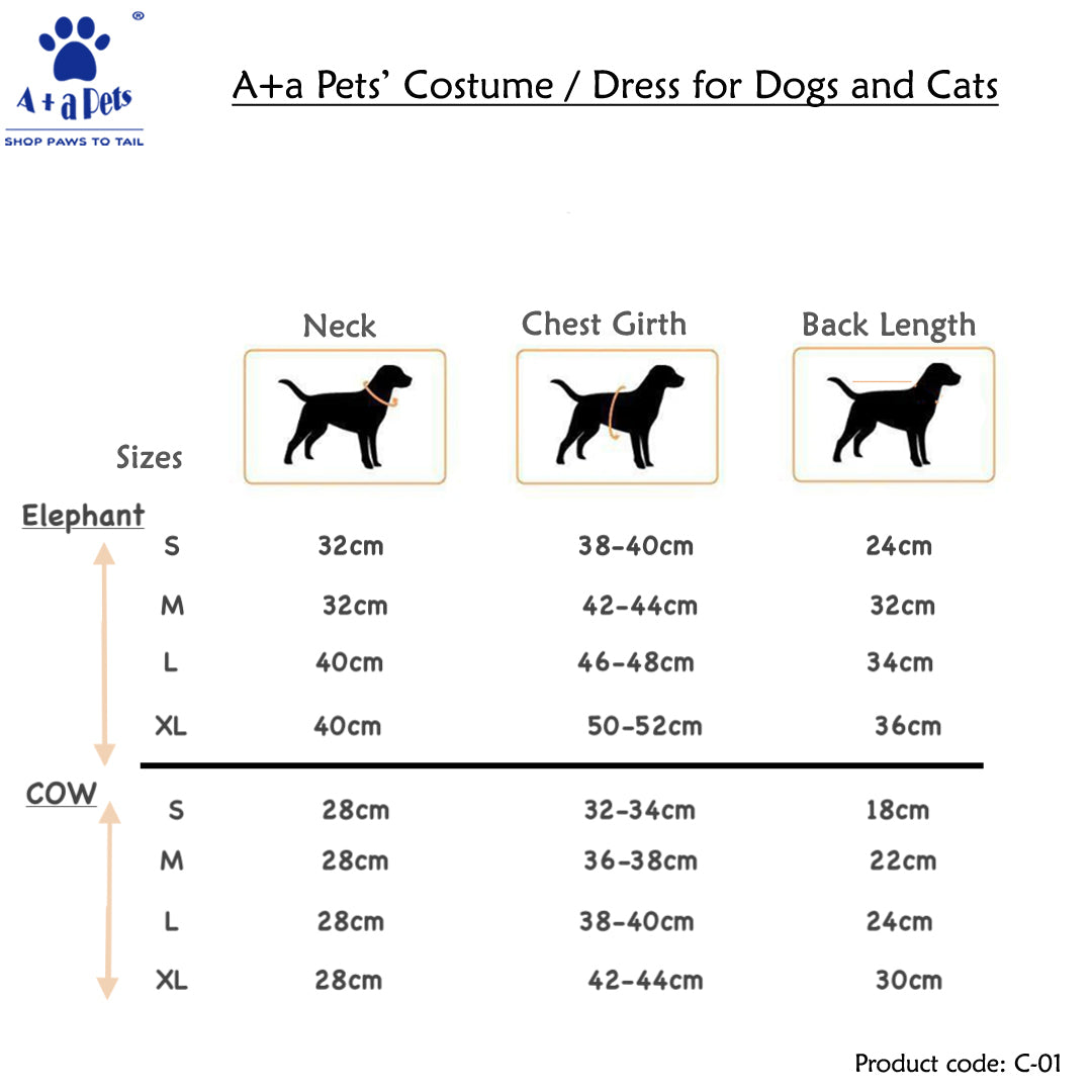 A+a Pets' Costume/Dress for Cats And Small Dogs