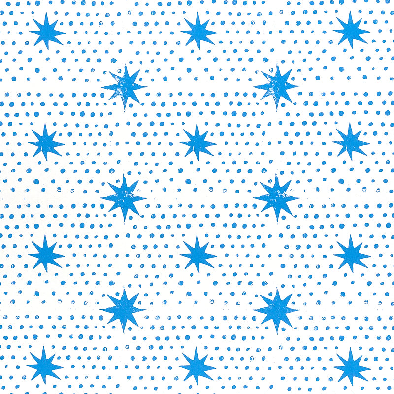 5011170 | Spot & Star, Blue - Schumacher Wallpaper – Mahone's Wallpaper Shop