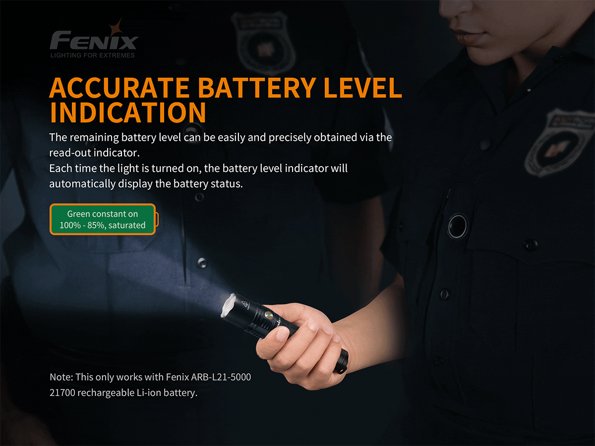 FENIX PD36R Rechargeable Flashlight 1600 Lumens