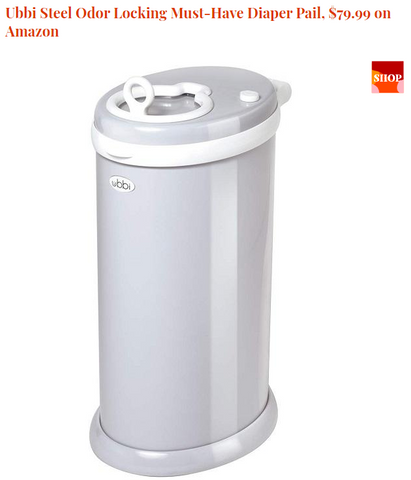Ubbi Steel Odor Locking Must-Have Diaper Pail, $79.99 on Amazon