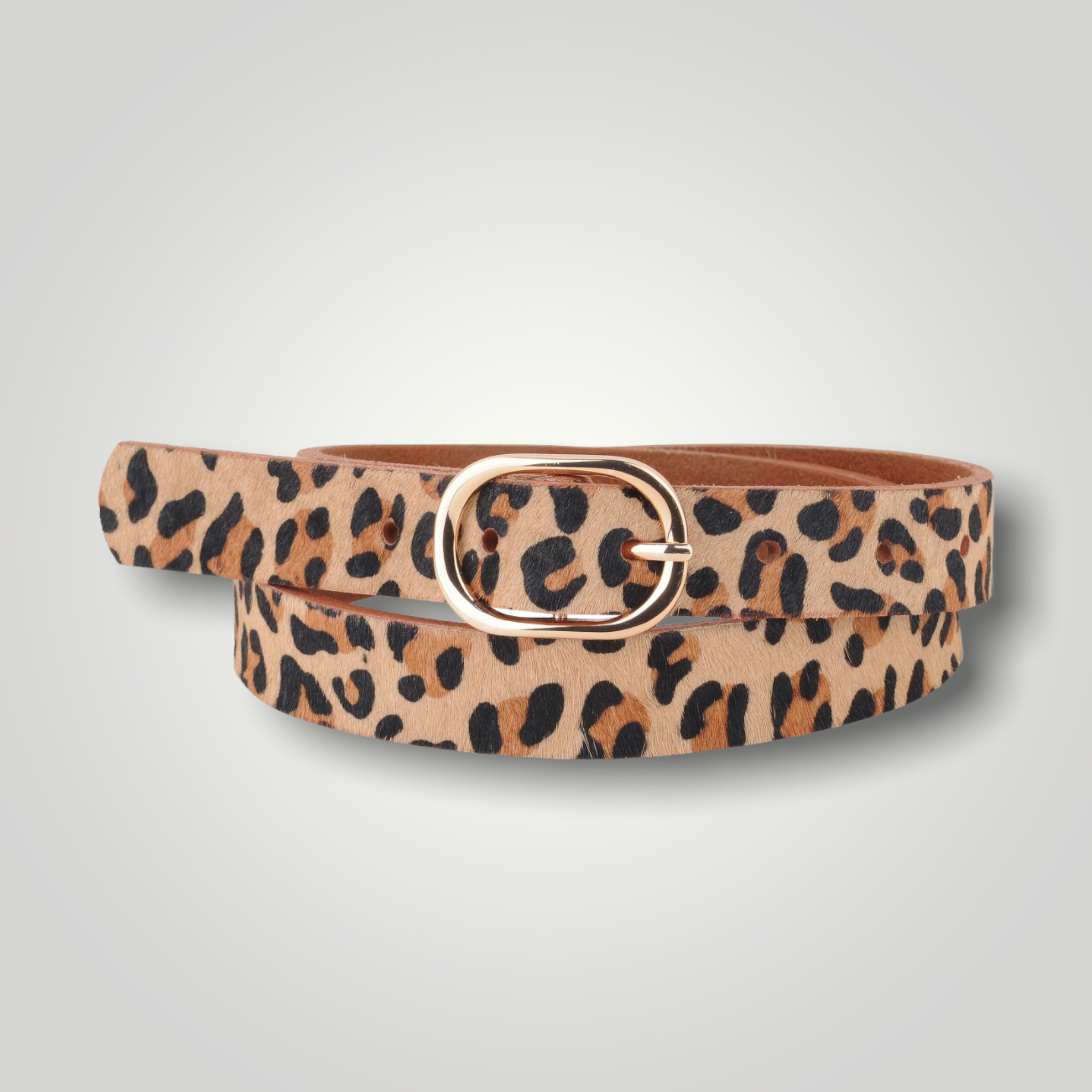 Leopard Print Calf Hair Belt – Velvet Mod