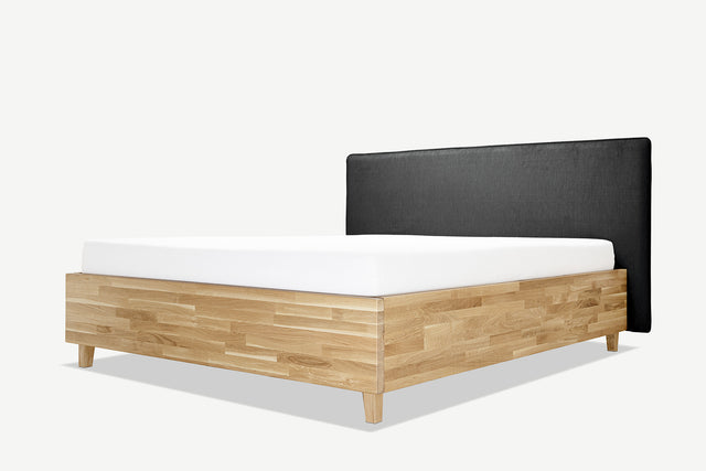 Model 3D łóżka dębowego z pojemnikiem Slim.WOOD