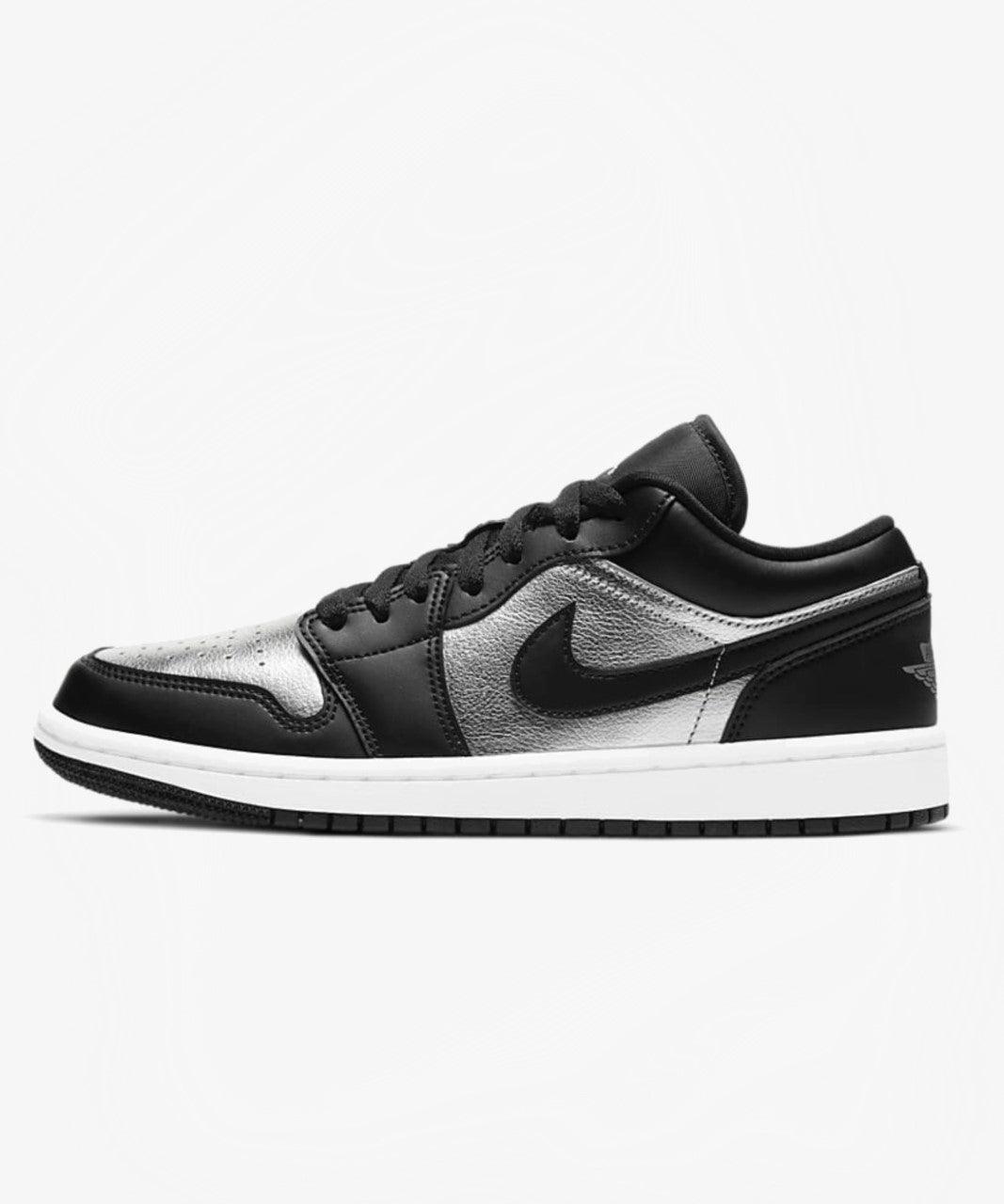 black metallic silver white jordan 1