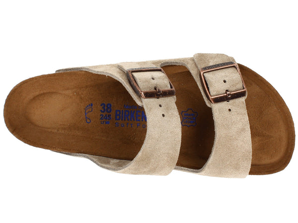 birkenstock arizona taupe soft footbed