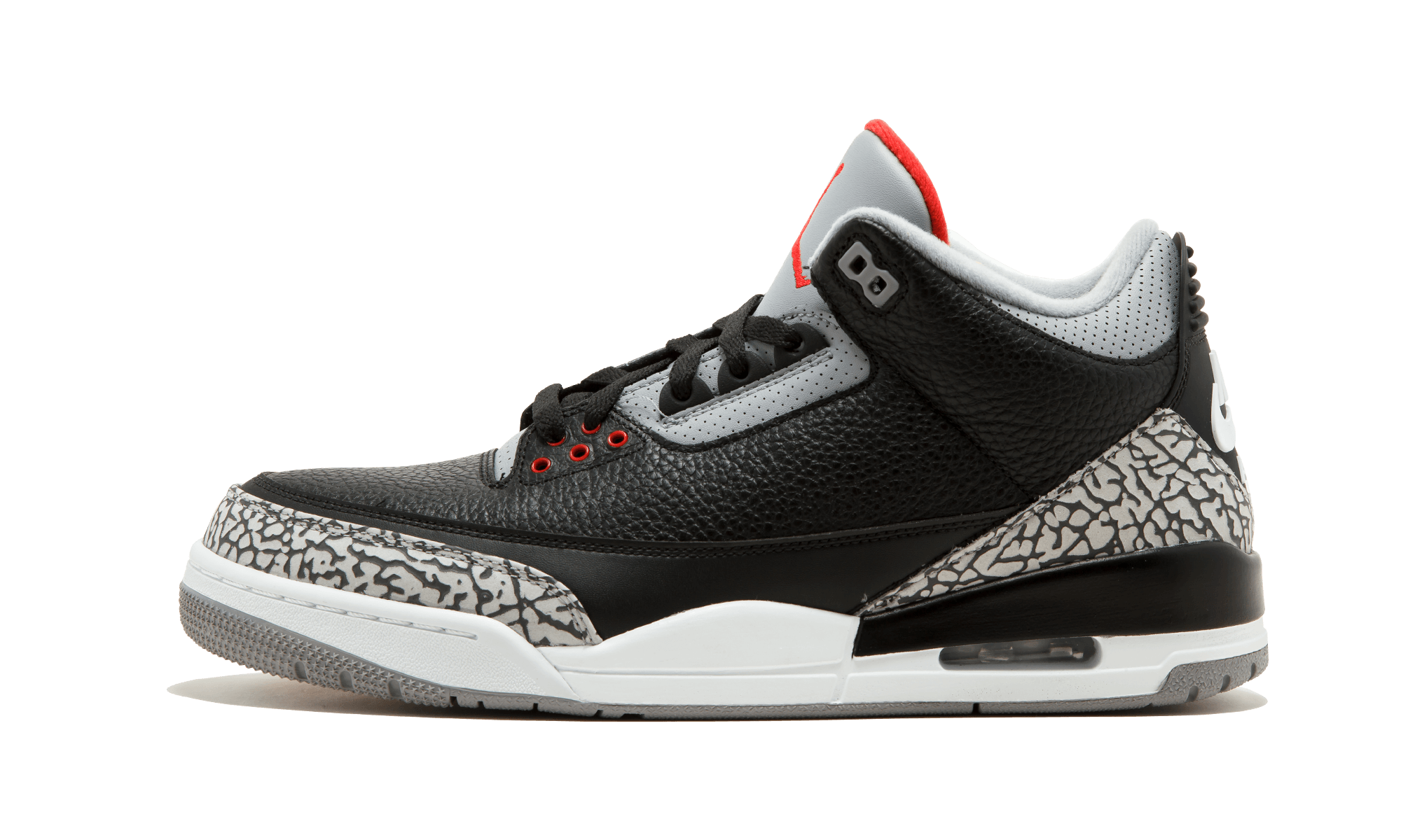 black jordan 3 cement