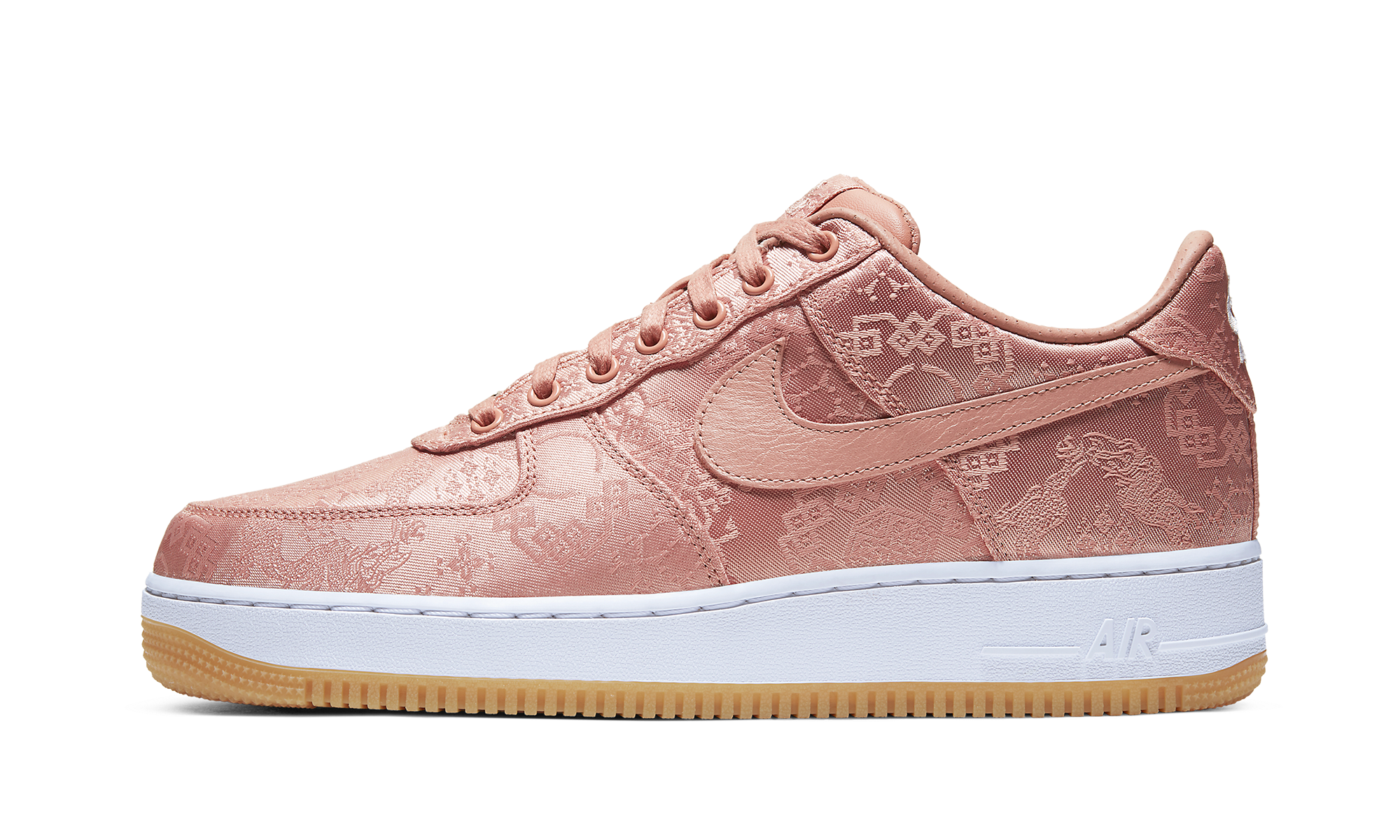 pink and gold air force 1