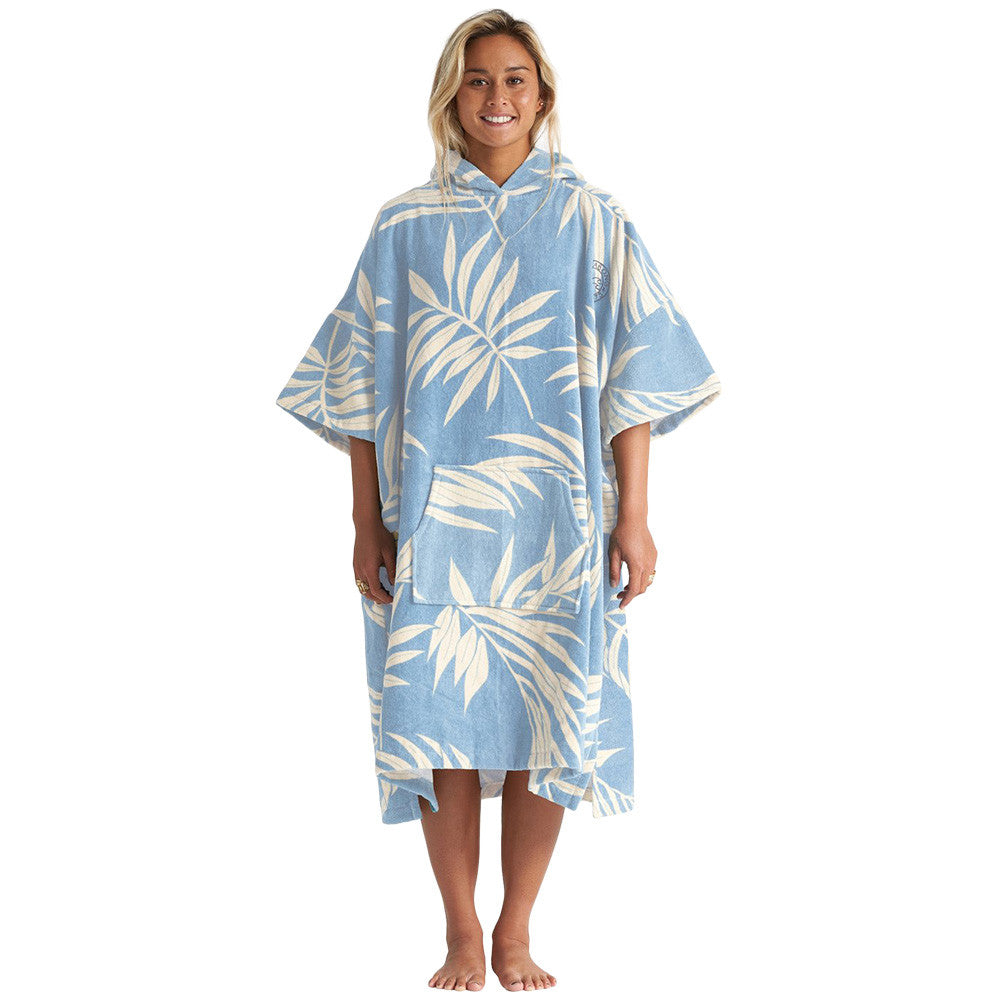 residuo fax Cerdito Billabong Hooded Towel Changing Poncho - Blue Palms | Moment Surf Company