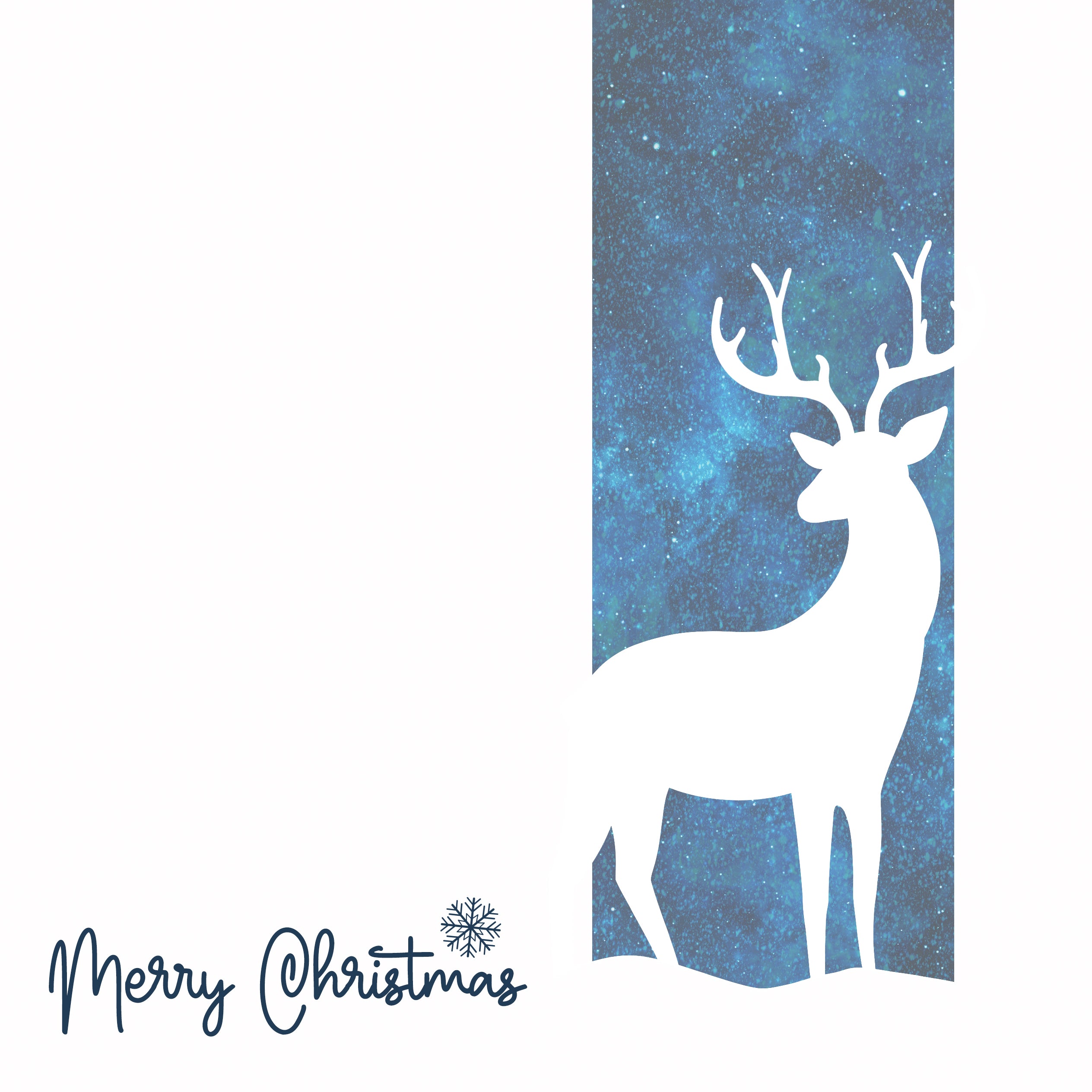 christmas deer silhouette