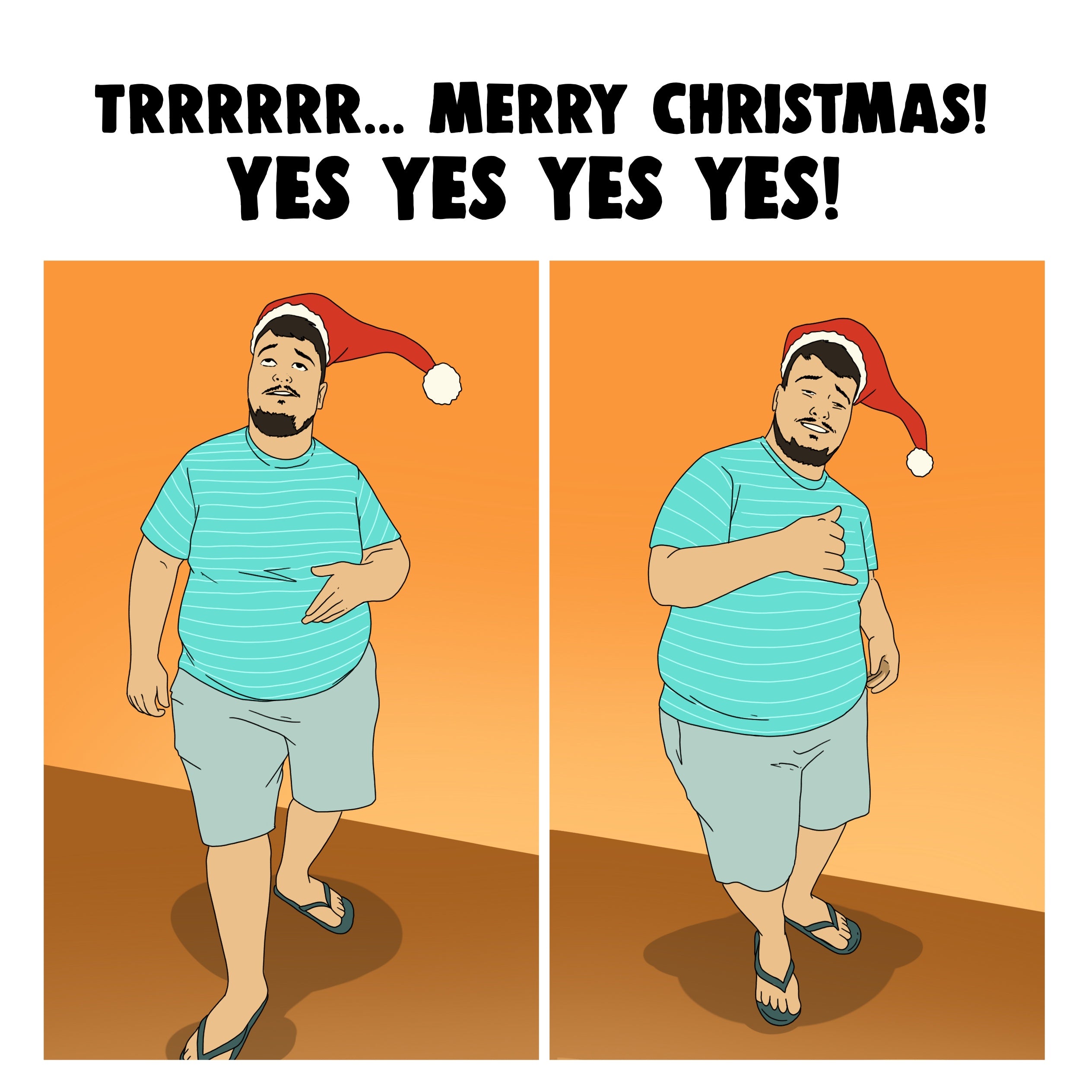 Merry Christmas Yes Yes Yes Yes Meme Card Boomf