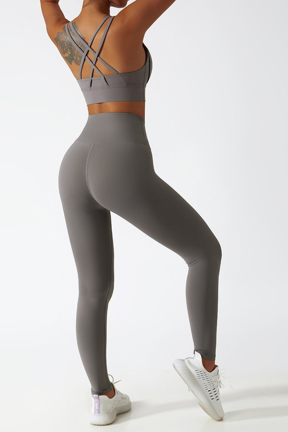 Seamless Elastic Waistband Yoga Leggings