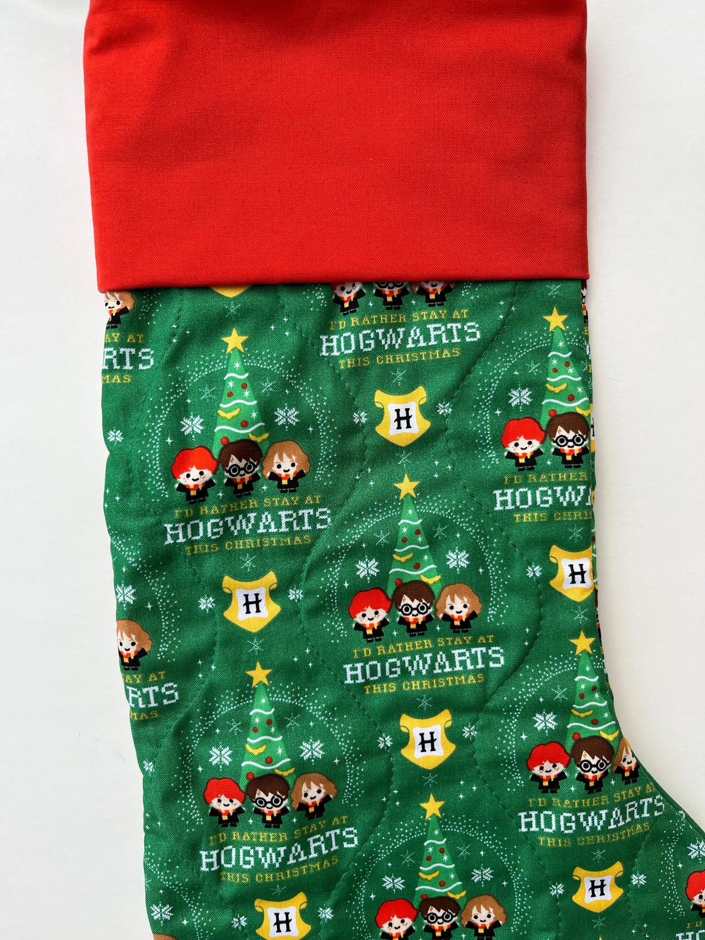 Wizards Christmas Stocking, Personalized Quilted Stocking