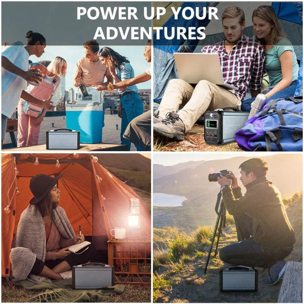 300W Solar Generator, FlashFish 60000mAh Portable Power Station