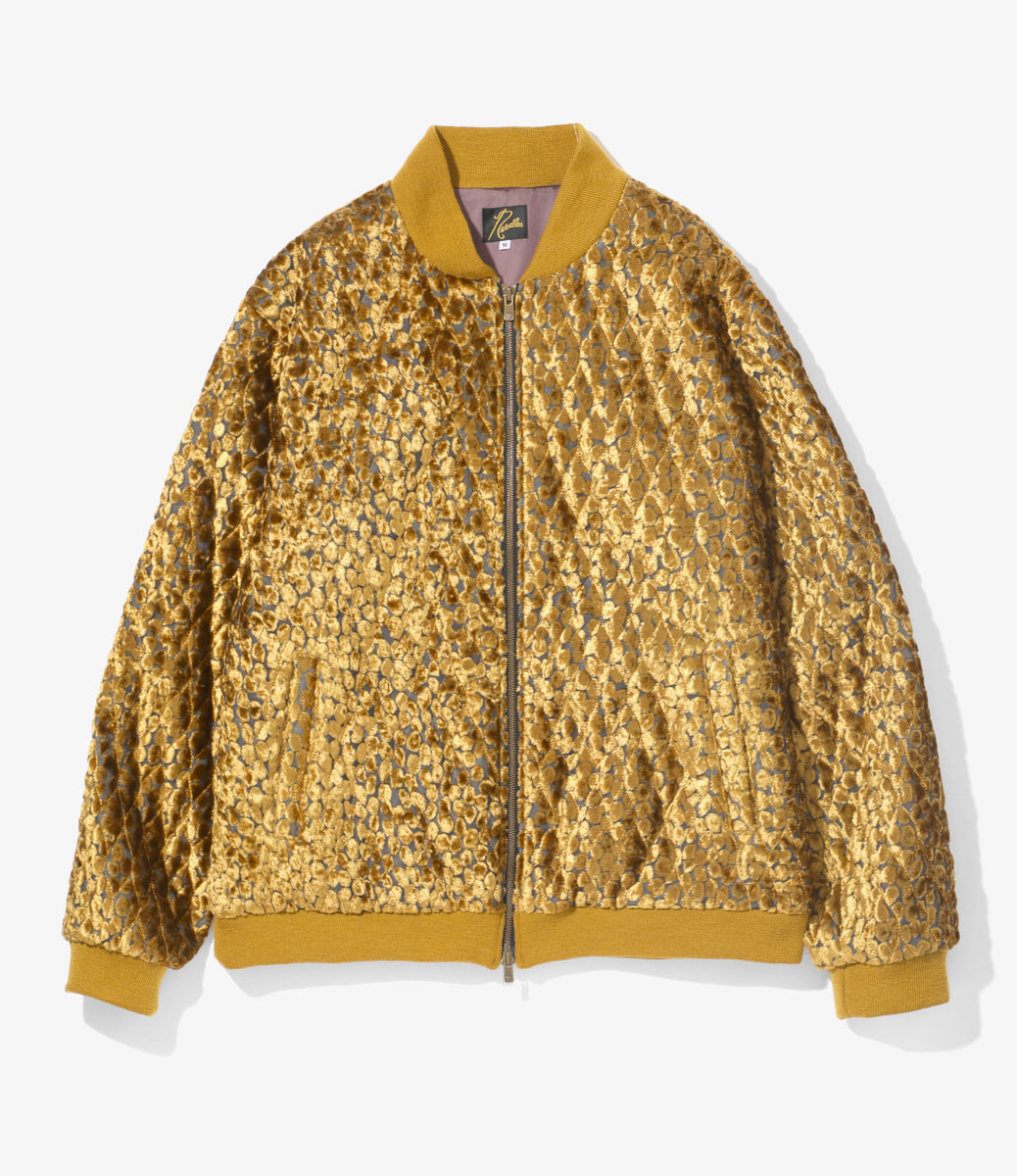 B.B. JACKET - BURNOUT VELVET / QUILTED-