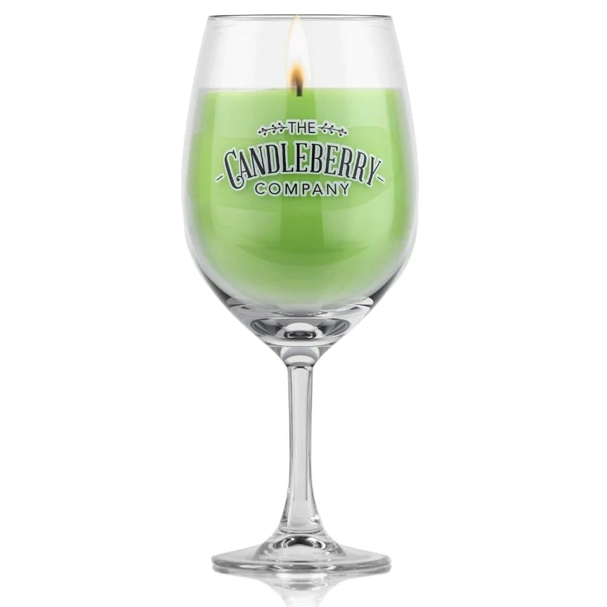 Grapes & Grains - Margarita, 9 oz Wine Glass Candle