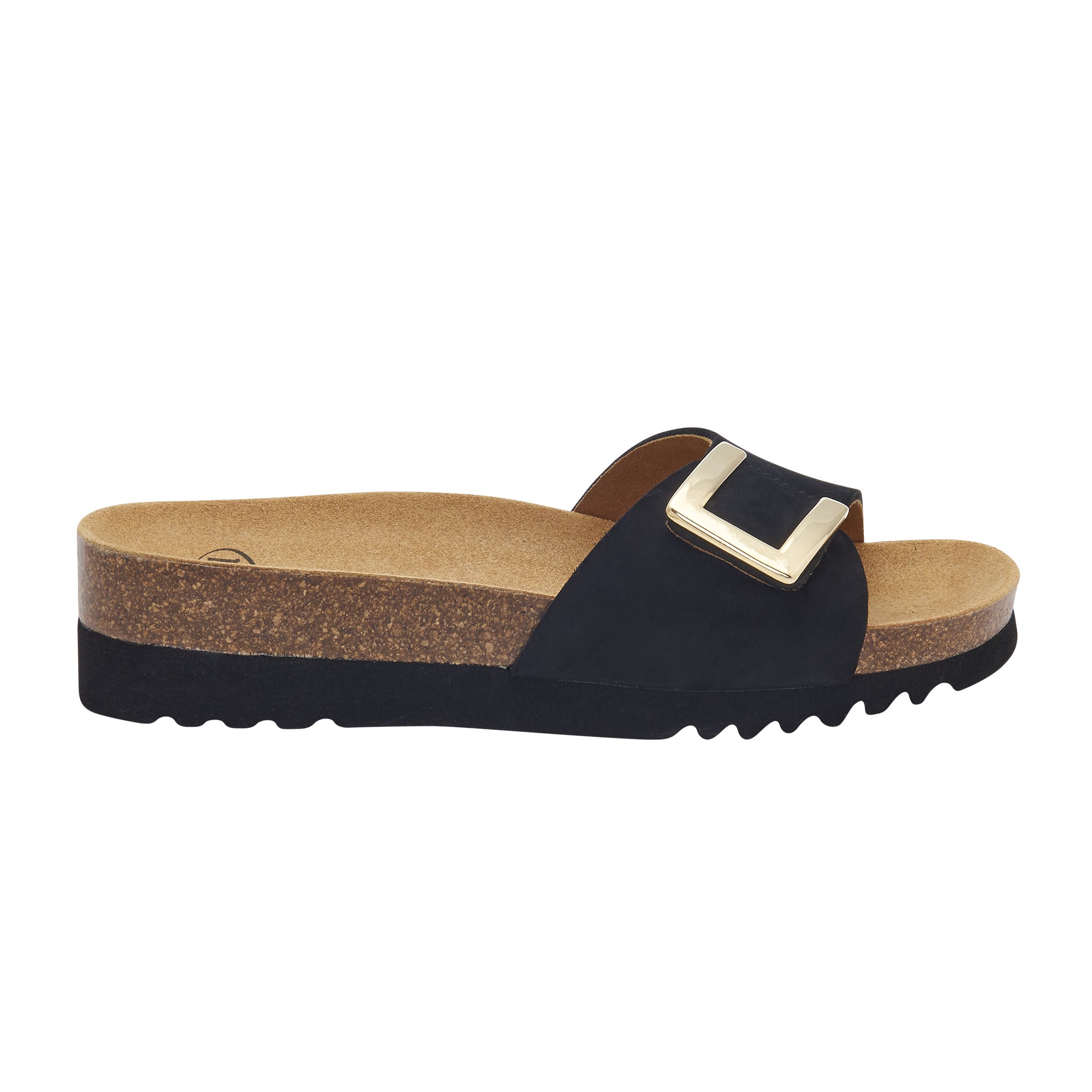 blad Saai Triatleet Sandals Black Monterey Mule | Scholl Shoes