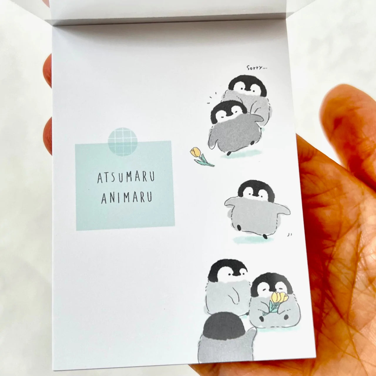 Penguin Party Atsumaru Animaru Mini Notepad