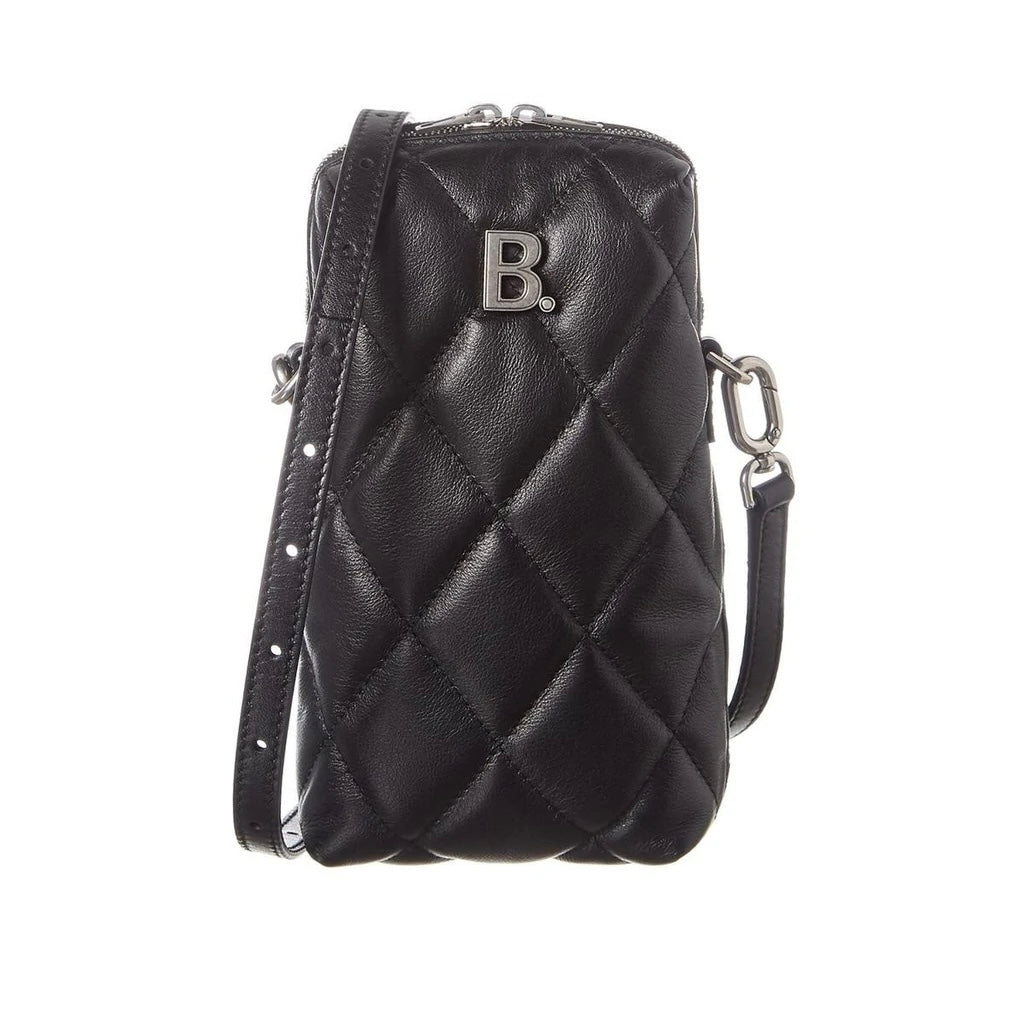 balenciaga touch quilted leather shoulder bag