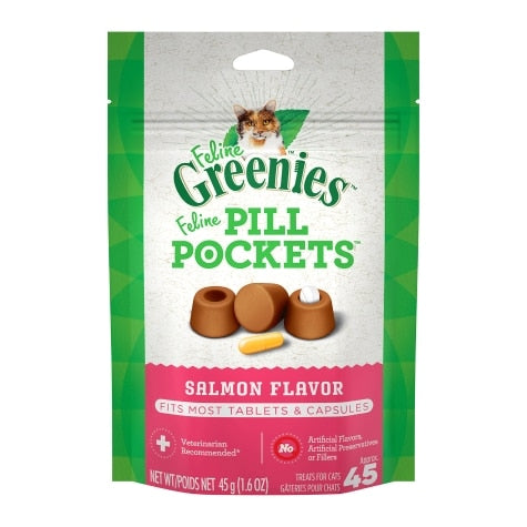 greenies salmon feline pill pockets