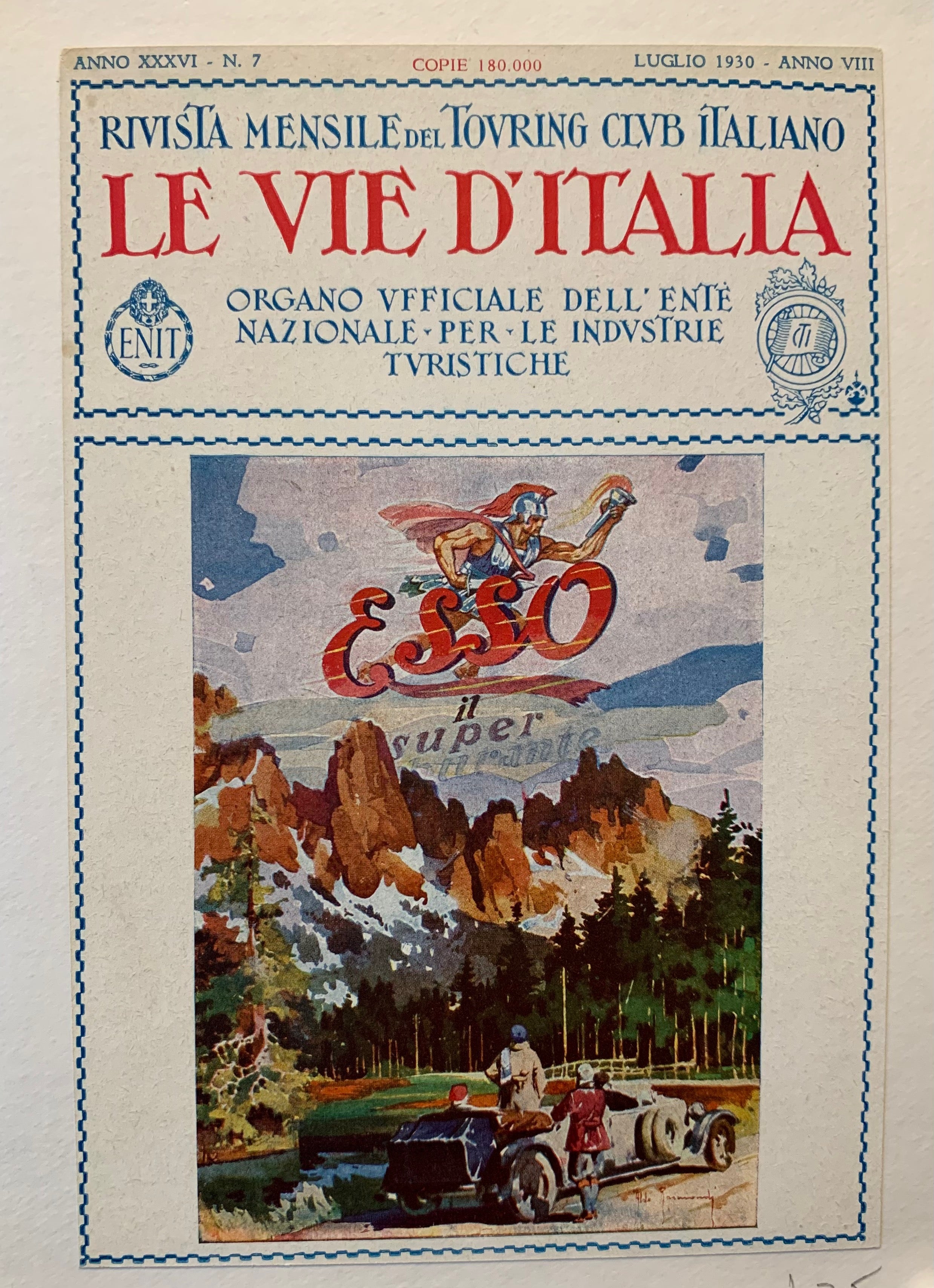 Geldschieter Mening Dankzegging Le Vie d'Italia Cover – Poster Museum