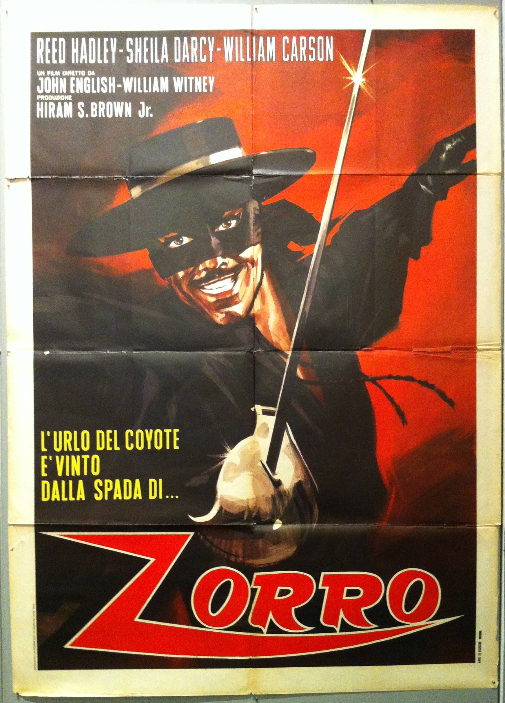 Zorro's fighting legion Reed Hadley movie poster 