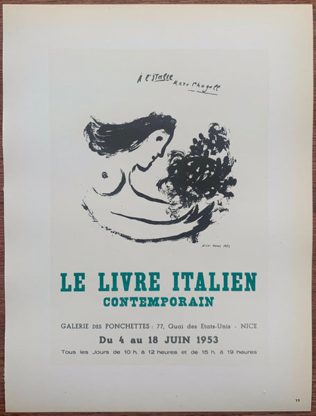 chagall le livre italien 19 poster museum