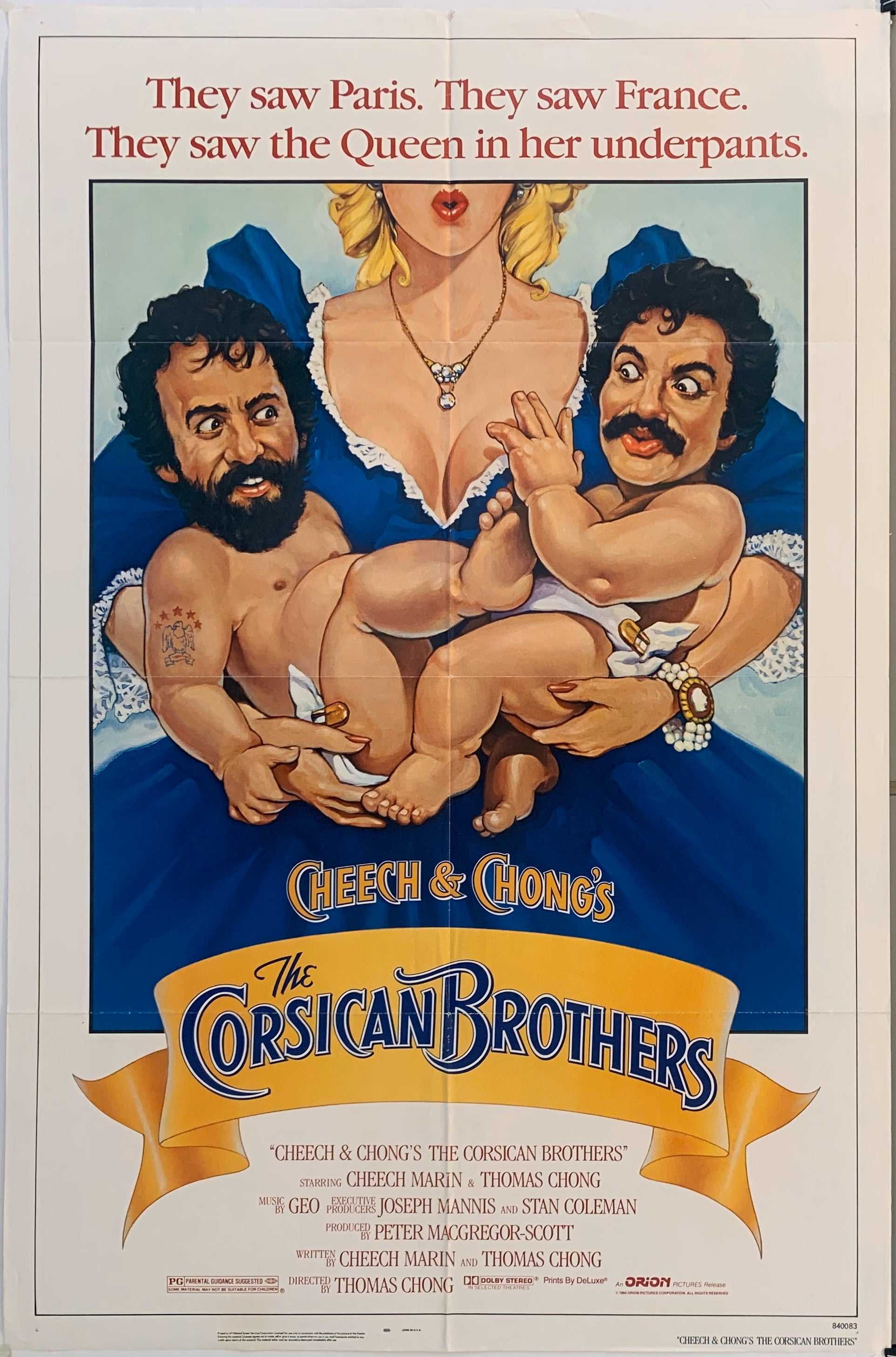 80´s vintageポスター チーチ&チョンCORSICAN BROTHER-