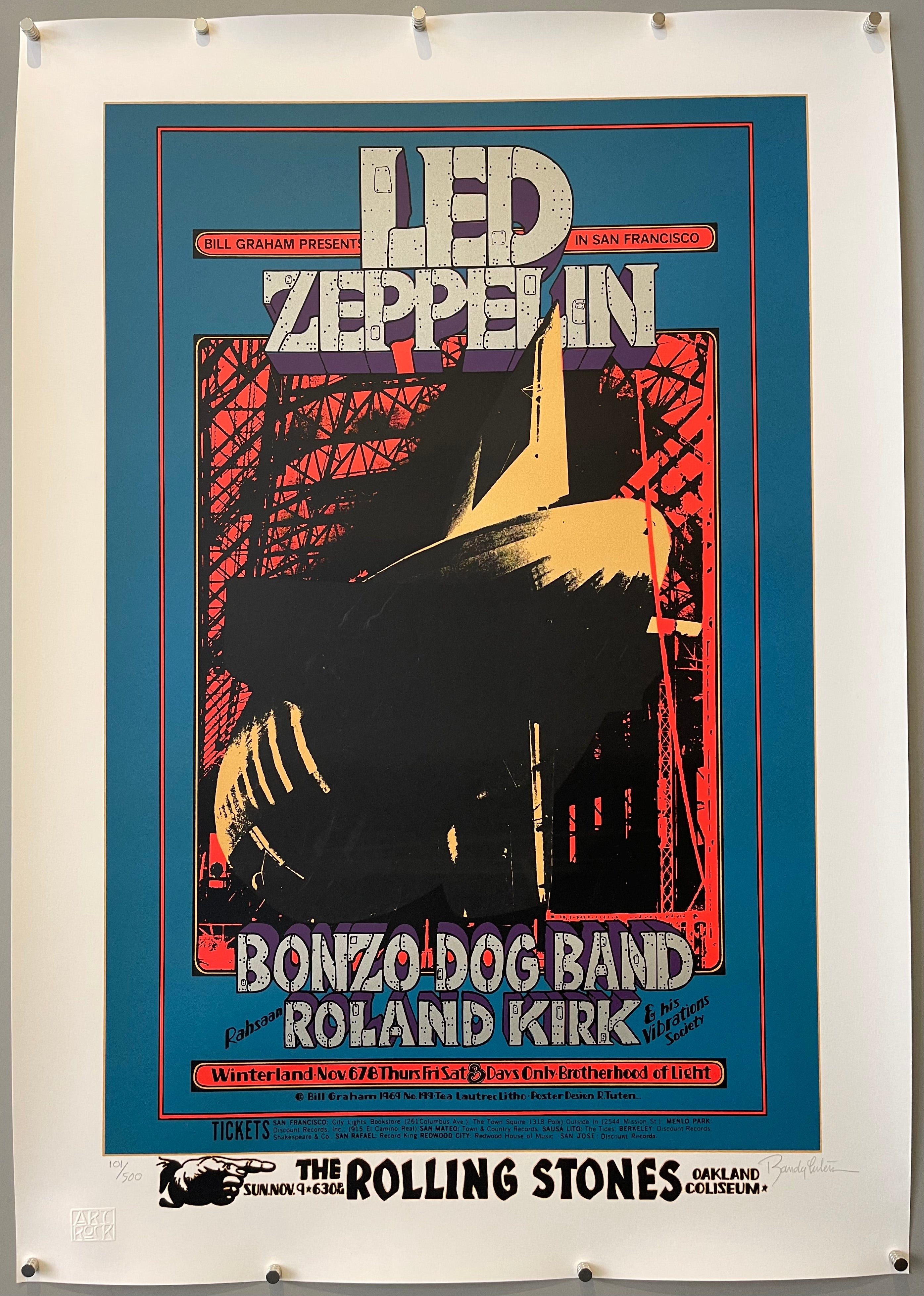 Bill Presents Led Zeppelin San Francisco Poster – Poster Museum