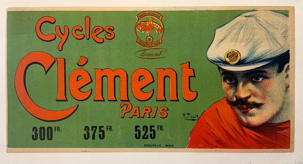 Vintage Cycles Clement Paris Poster VCP033 Art Print A4 A3 A2 A1 