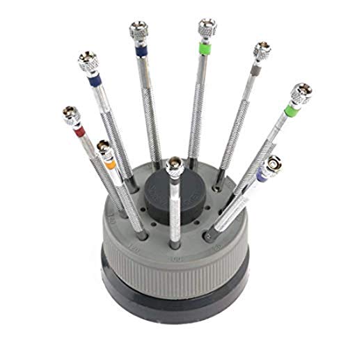 Jeweler Screwdriver Set Of 9 With Stand 