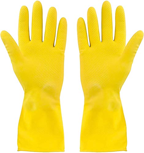 reusable rubber cleaning gloves