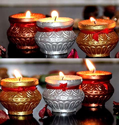 wax filled diyas