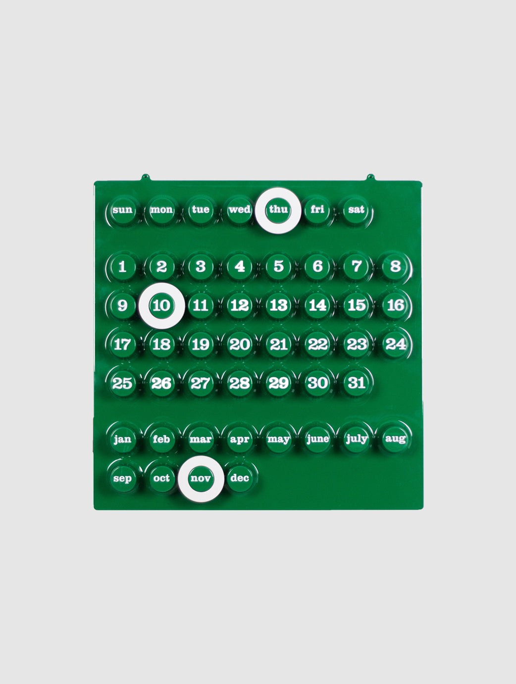 Ring-A-Date Perpetual Calendar by Giorgio Della Beffa (Green)