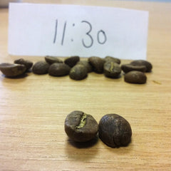 Beans roasted at 11.30 minutes | Hand Roasted Coffee | Two Spots Coffee